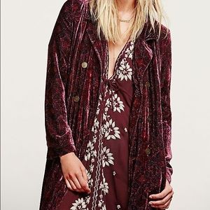 Free people velvet duster